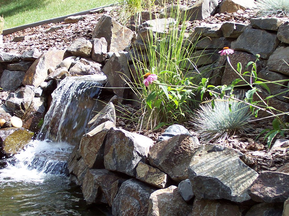 rock water feature